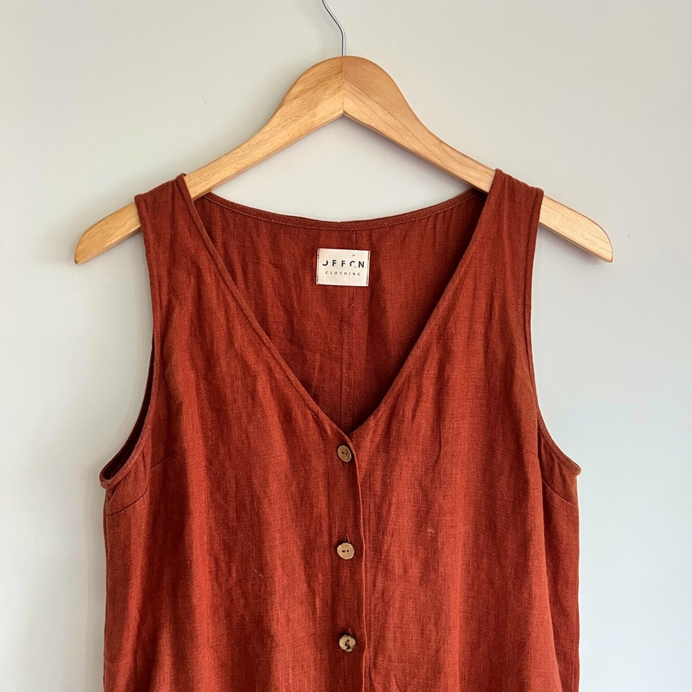 Off/On Clothing linen jumpsuit